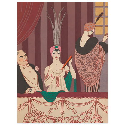 La Loge (1914) Art Print | George Barbier-Quipham Collections
