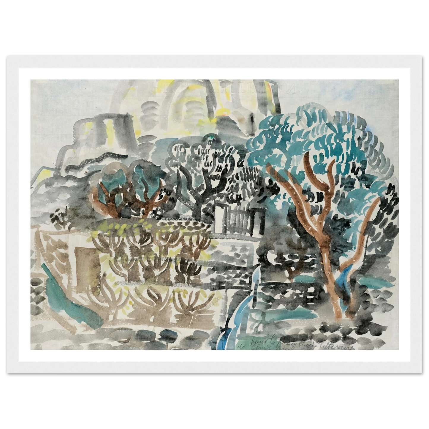 Le Baou de Saint-Jeannet (1921) Art Print | Raoul Dufy-Quipham Collections