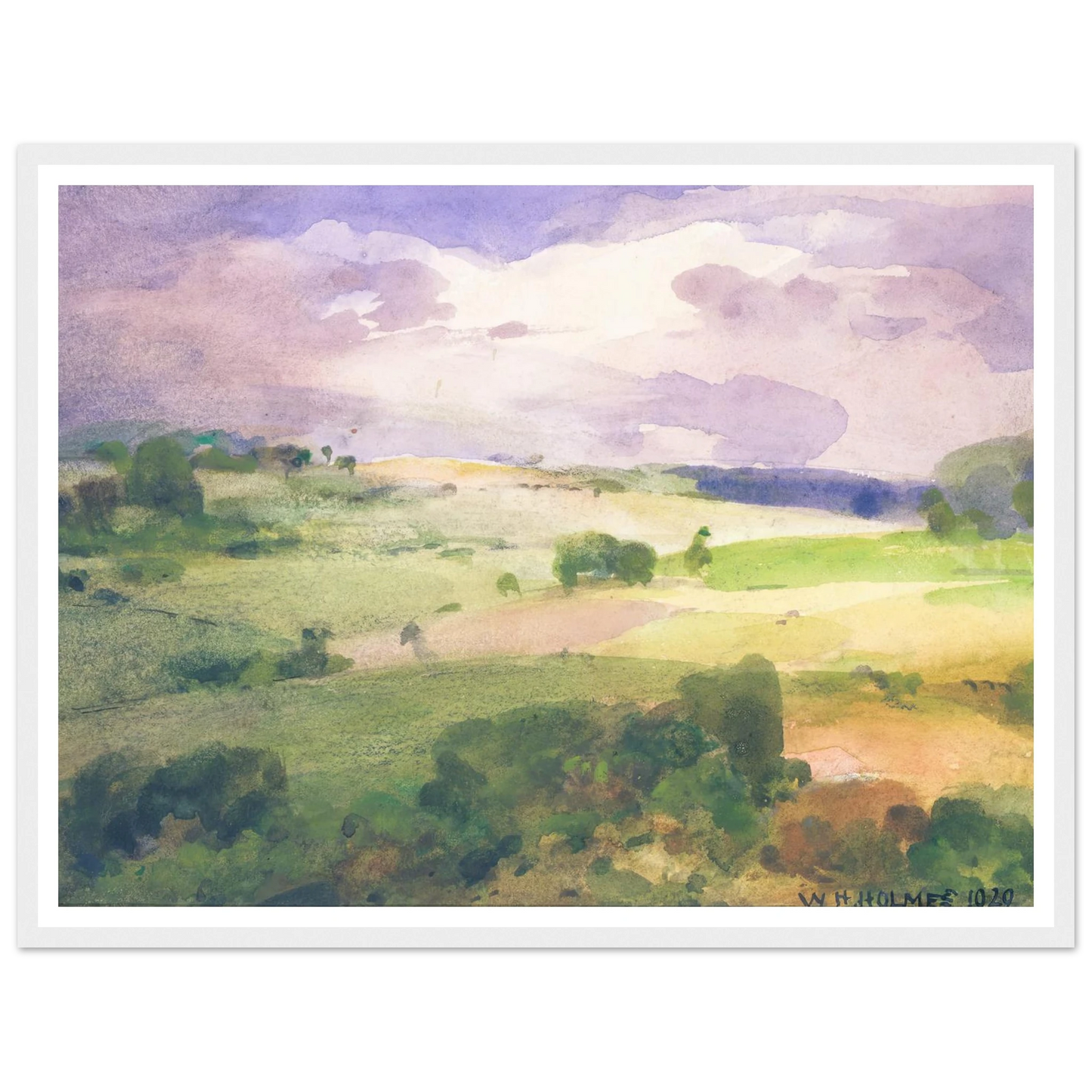 The Maryland Fields (1929) Art Print | William Henry Holmes-Quipham Collections