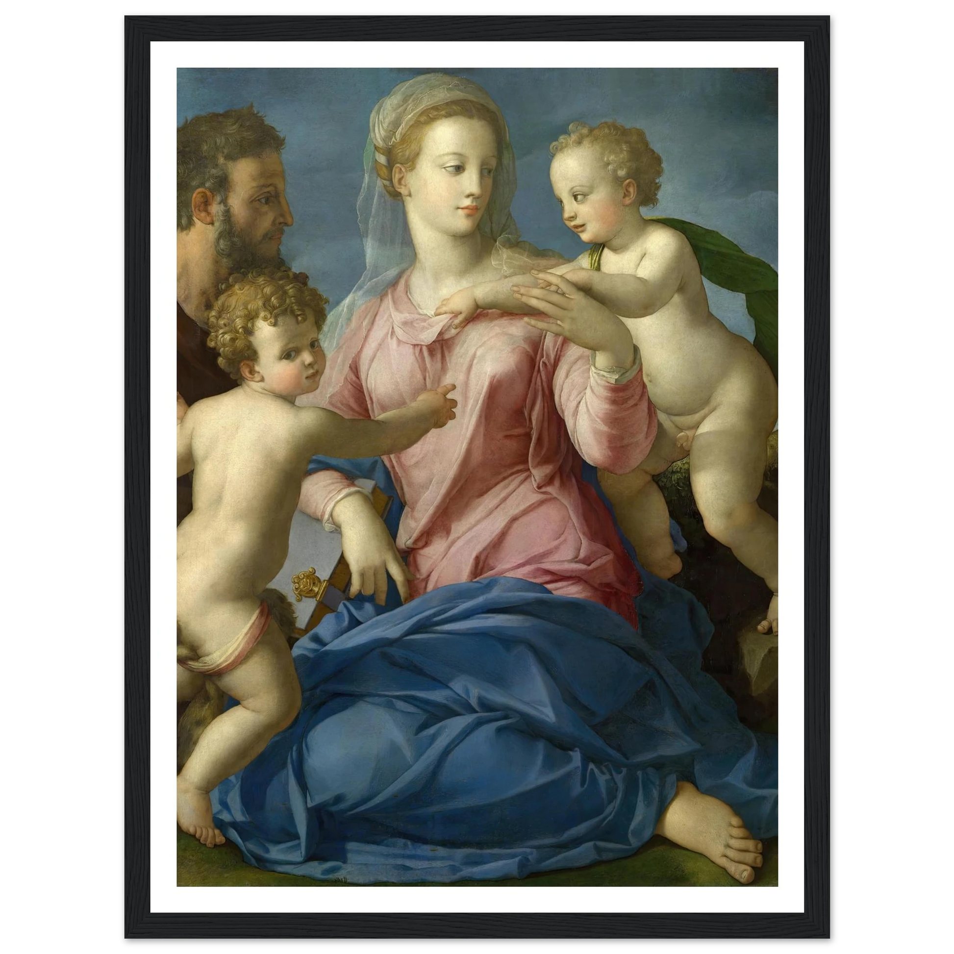 The Holy Family with the Infant Saint John the Baptist (1540s) Art Print | Agnolo Bronzino-Quipham Collections