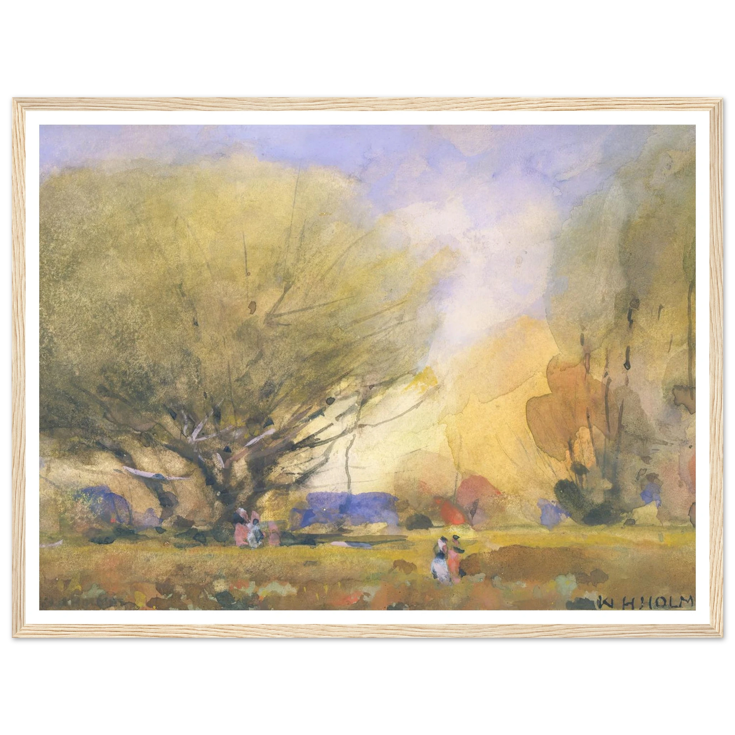 Summer Scene (ca. 1920) Art Print | William Henry Holmes-Quipham Collections