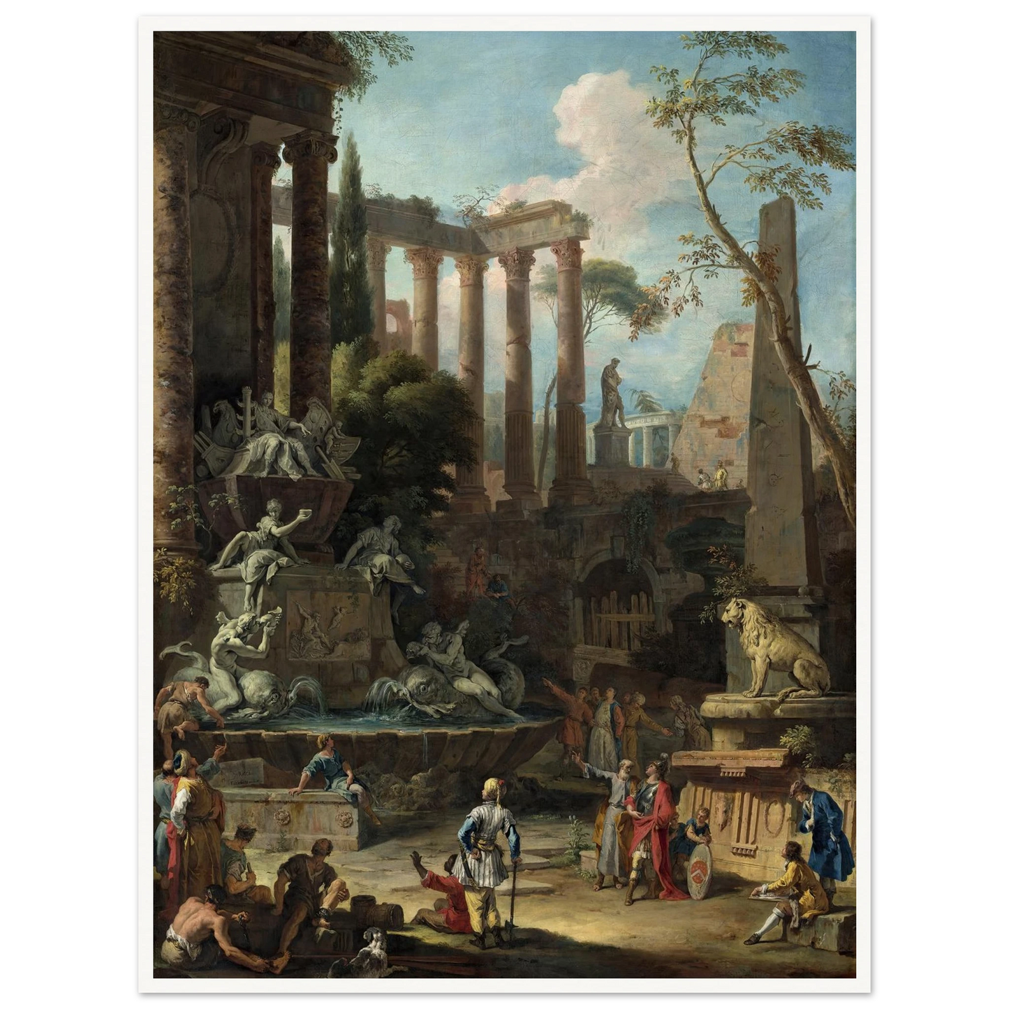 Memorial to Admiral Sir Clowdisley Shovell (1725) Art Print | Sebastiano Ricci-Quipham Collections