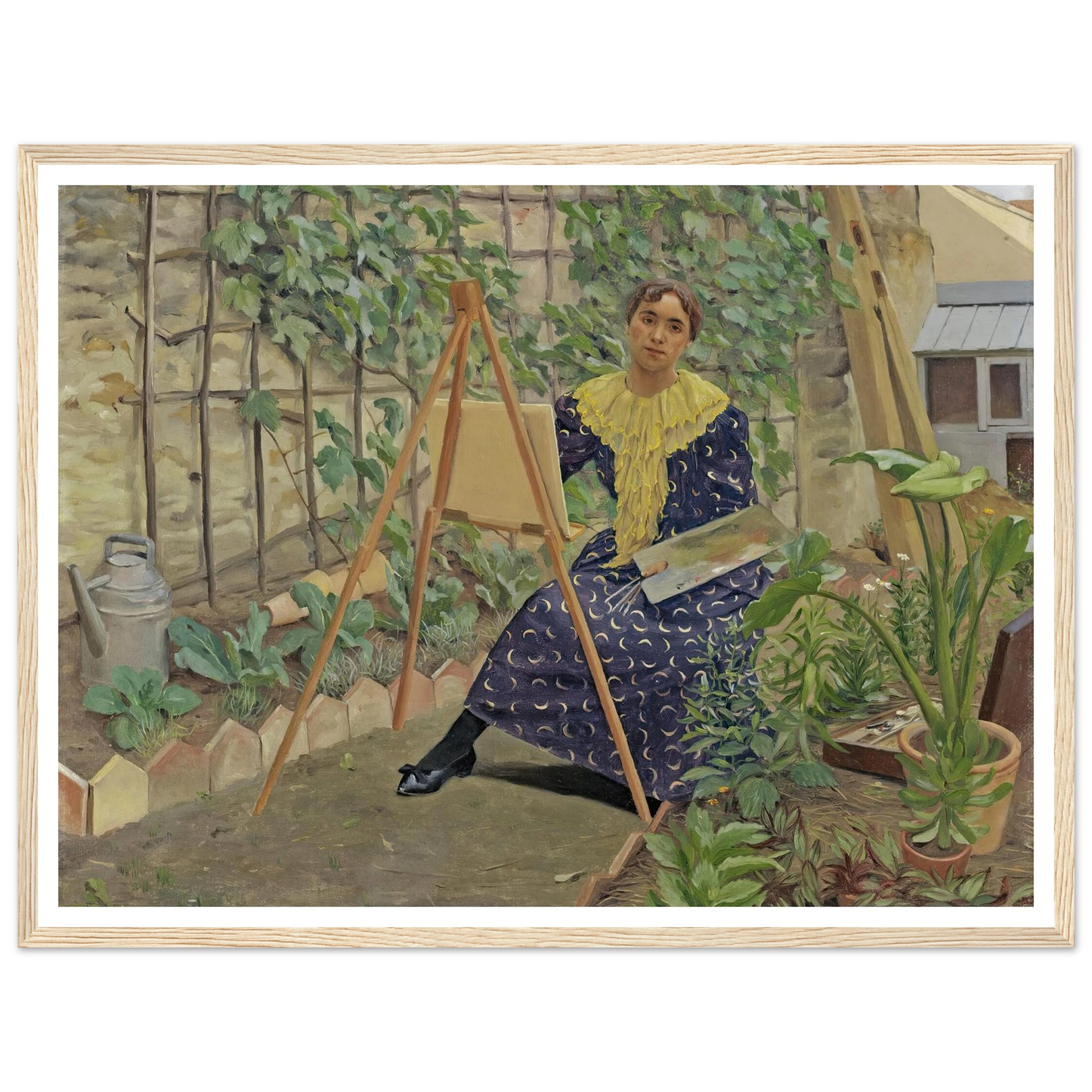 Young Girl Painting (1892) Art Print | Felix Vallotton-Quipham Collections