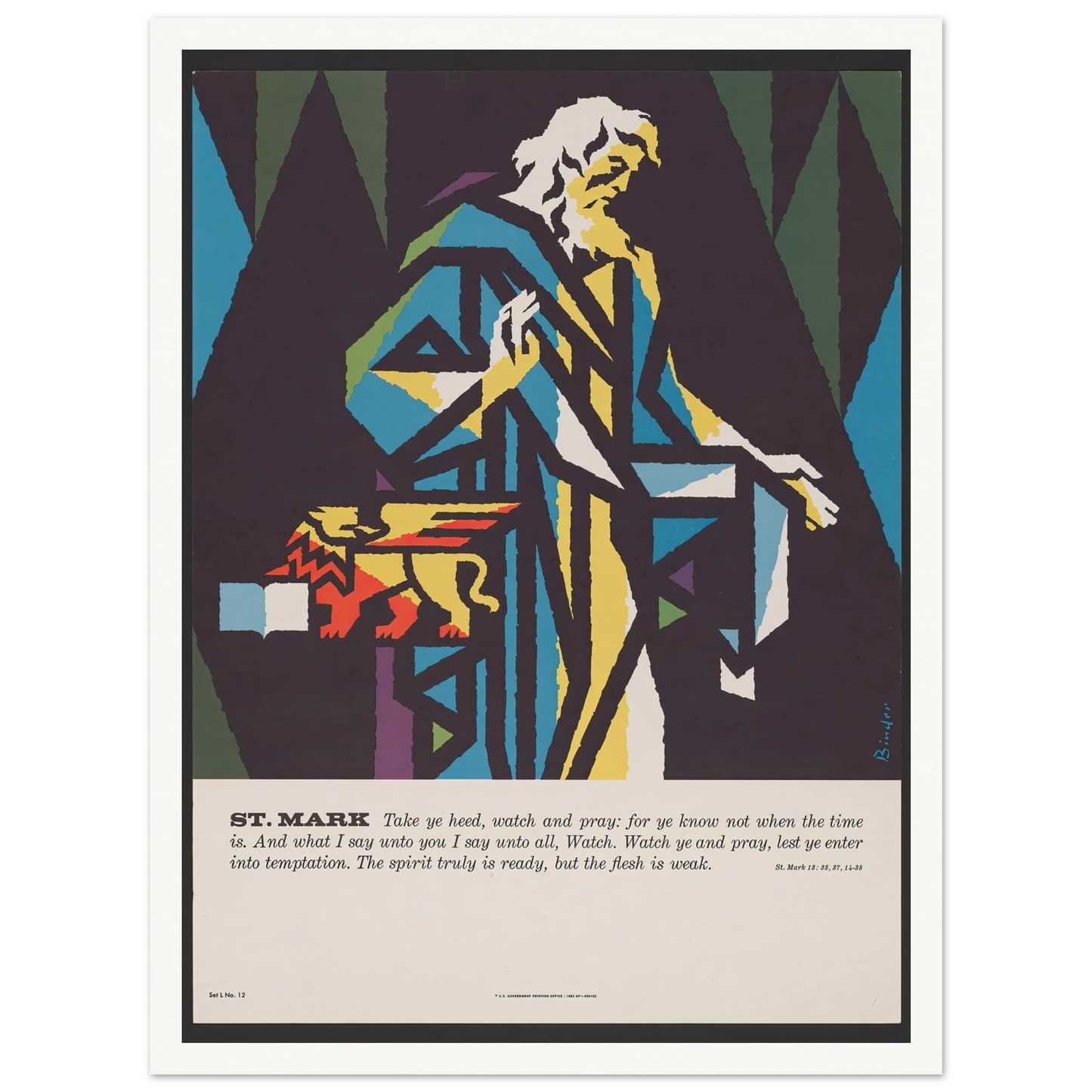St. Mark (1962) Art Print | Joseph Binder-Quipham Collections