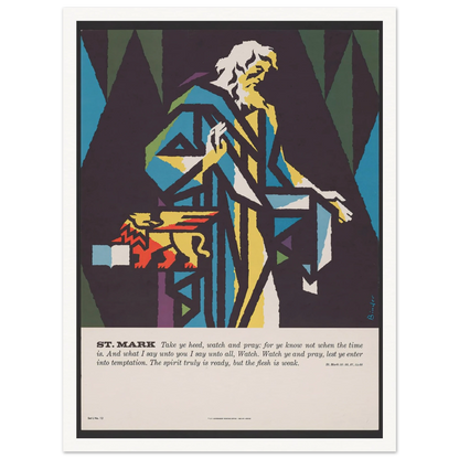 St. Mark (1962) Art Print | Joseph Binder-Quipham Collections