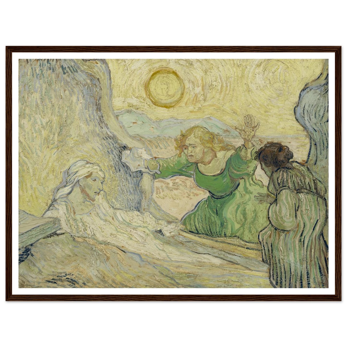 The raising of Lazarus (after Rembrandt) Art Print | Vincent van Gogh-Quipham Collections