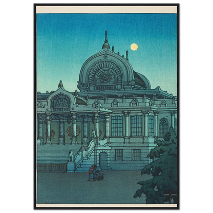 Tsukiji Honganji no yuzuki (Evening moon at Honganji Temple in Tsukiji) (1936) Art Print | Kawase Hasui-Quipham Collections