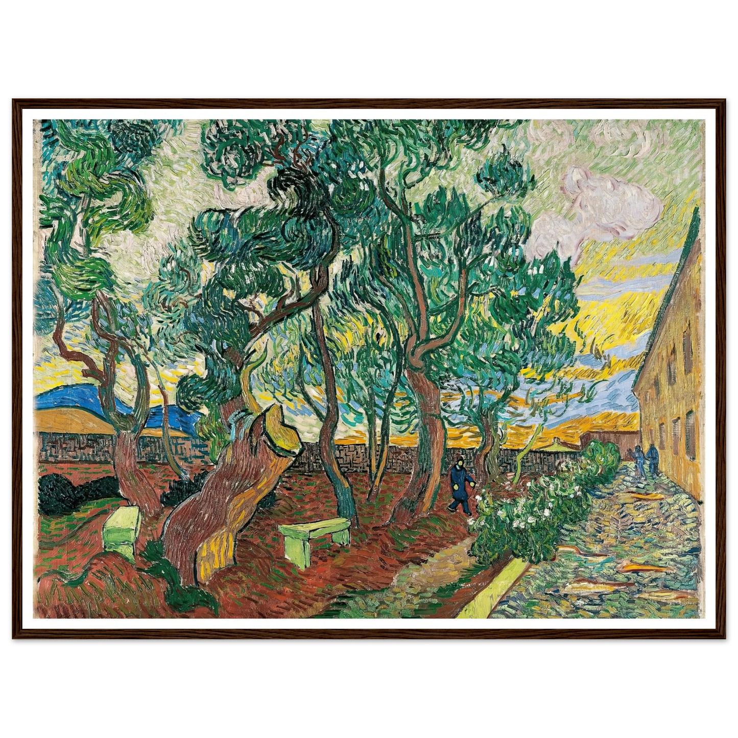 The Garden of Saint-Paul Hospital (1889) Art Print | Vincent van Gogh-Quipham Collections