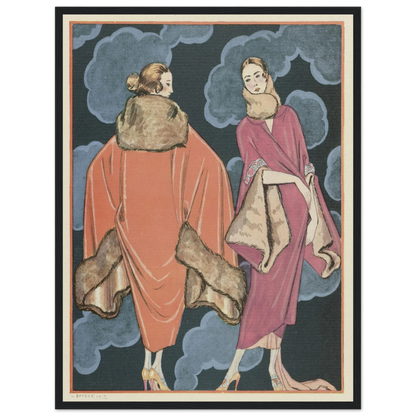 Deux heures du matin; Manteaux, de Worth (1923) Art Print | George Barbier-Quipham Collections