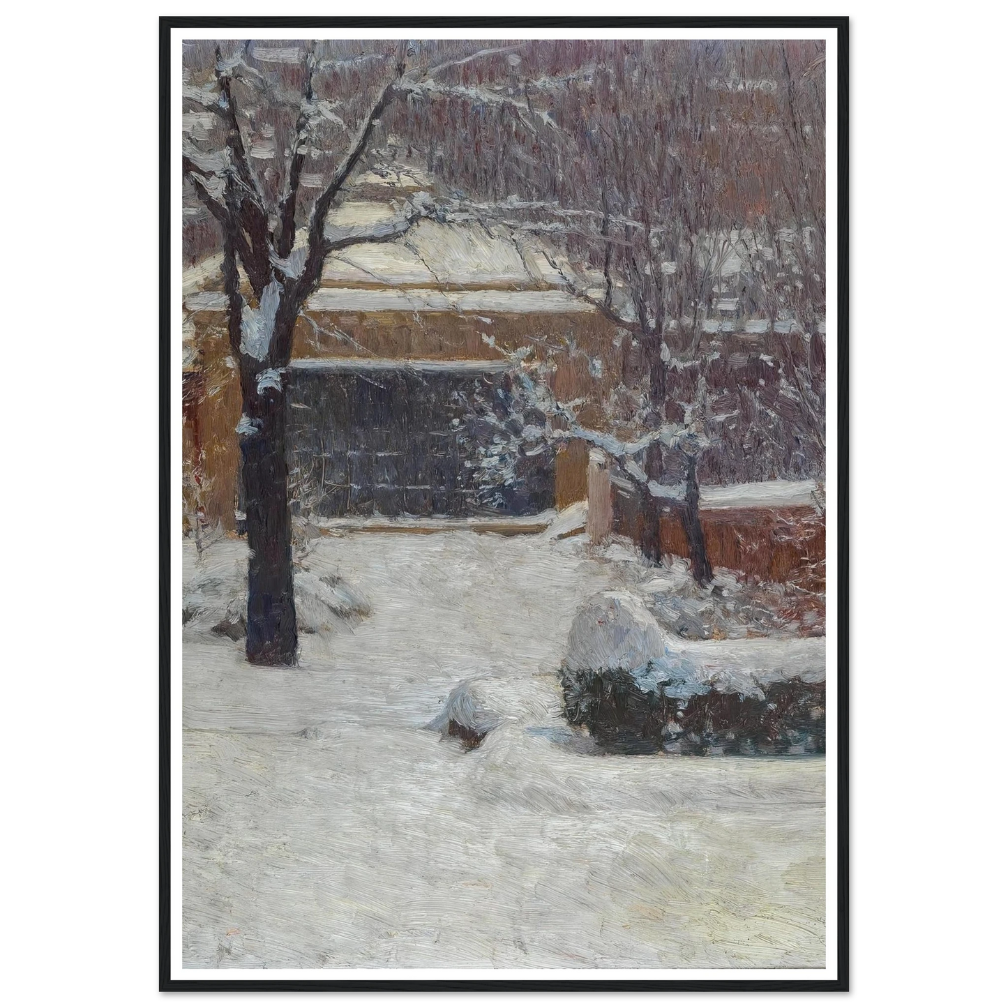 Winter at Hohe Warte, Rothschild Gardens (c. 1902) Art Print | Carl Moll-Quipham Collections