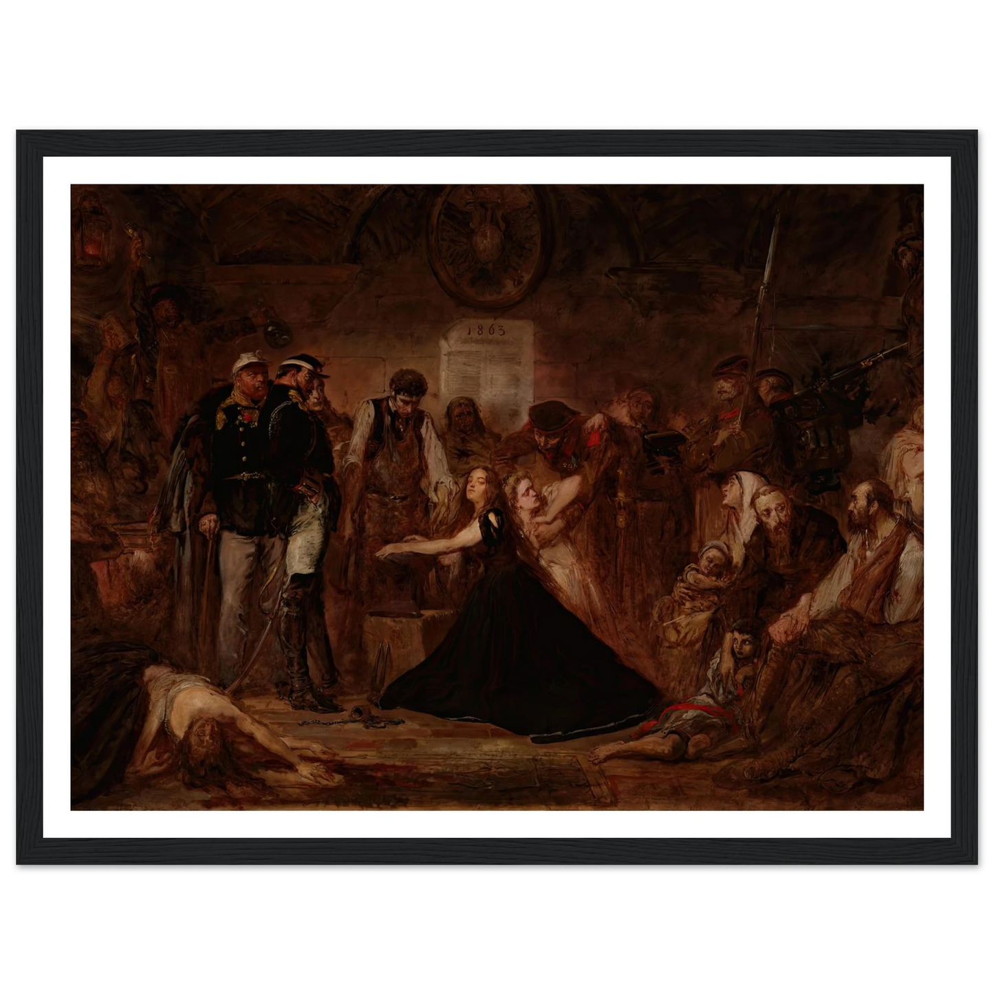 Polonia 1863 (Poland Enchained) (1864) Art Print | Jan Matejko-Quipham Collections