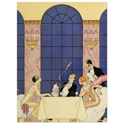 Falbalas et fanfreluches, La Gourmandise (1925) Art Print | George Barbier-Quipham Collections