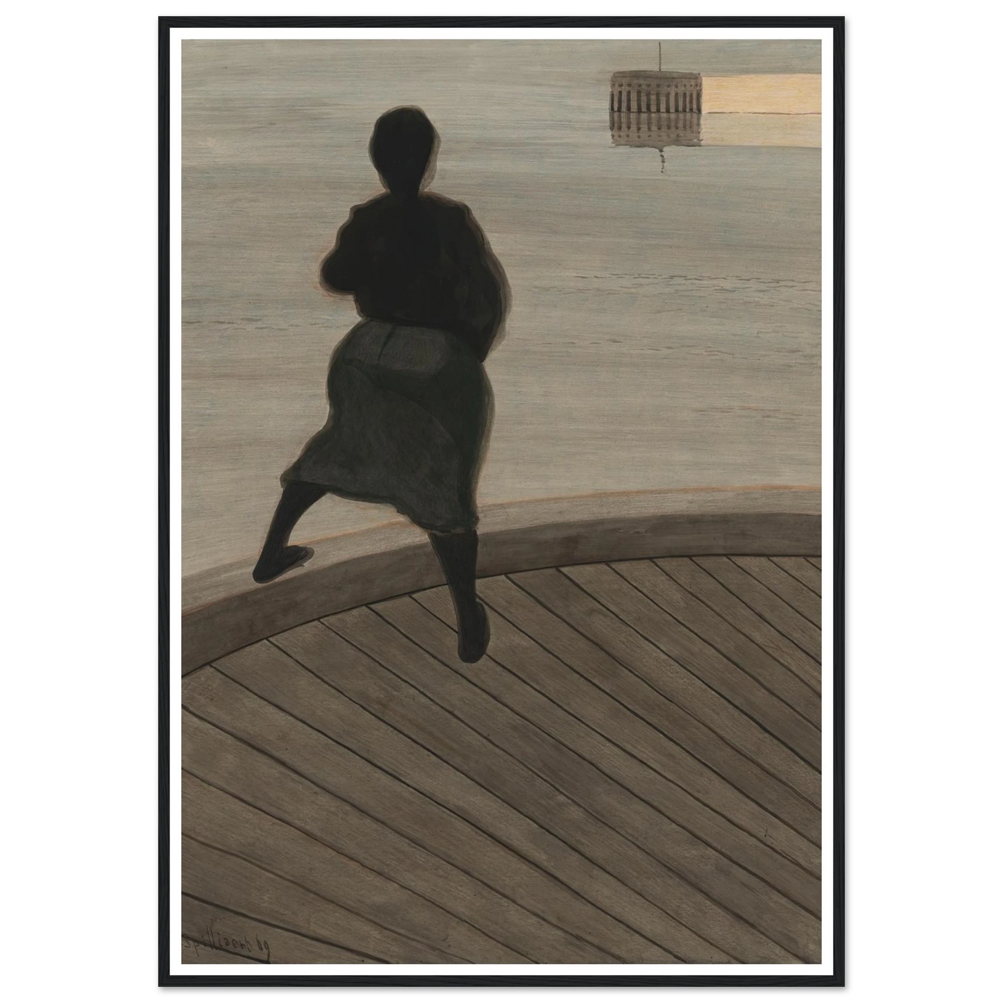 Femme de pêcheur sur le ponton (1909) Art Print | Leon Spilliaert-Quipham Collections