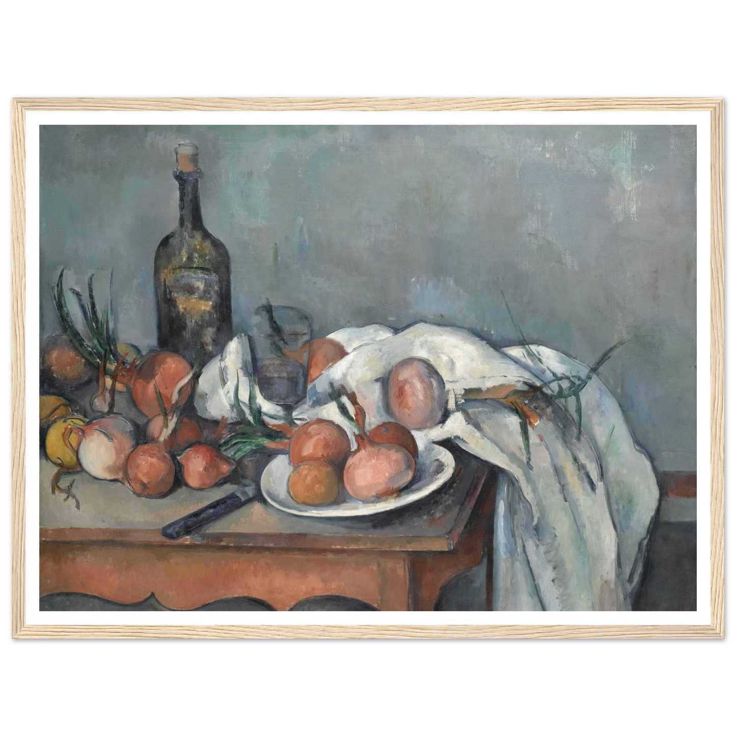 Still Life with Onions (1896 - 1898) Art Print | Paul Cezanne-Quipham Collections