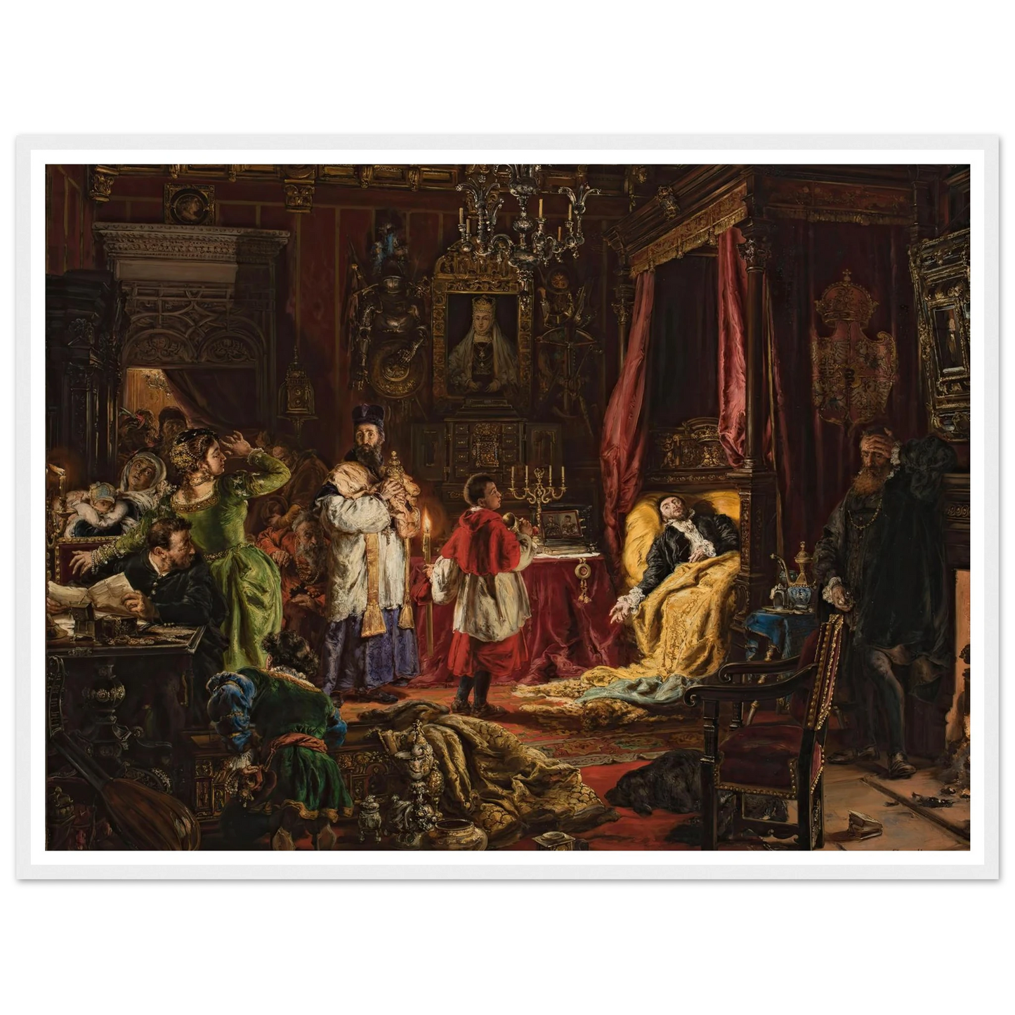 Death of Sigismund Augustus in Knyszyn in 1572 (1886) Art Print | Jan Matejko-Quipham Collections