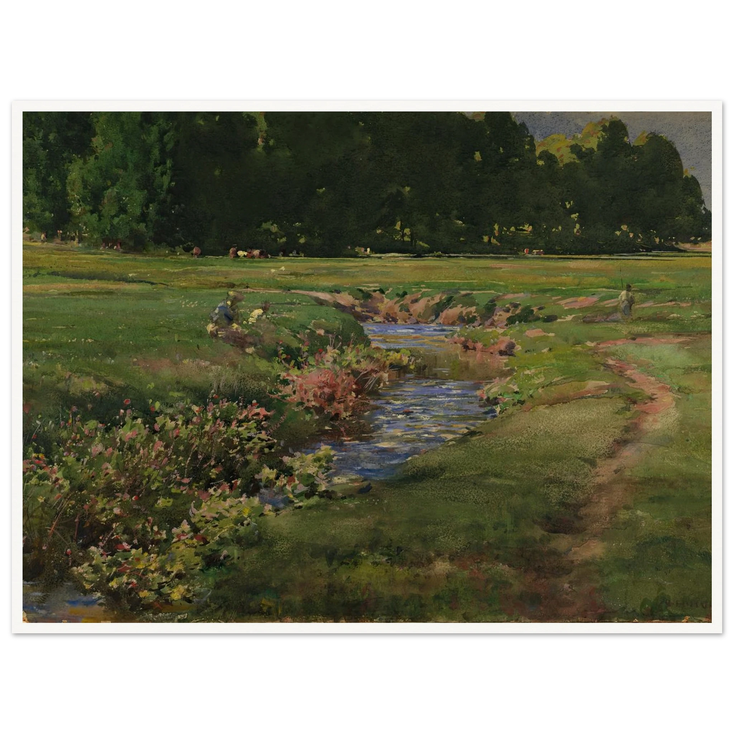 The Babbling Brook Art Print | William Henry Holmes-Quipham Collections