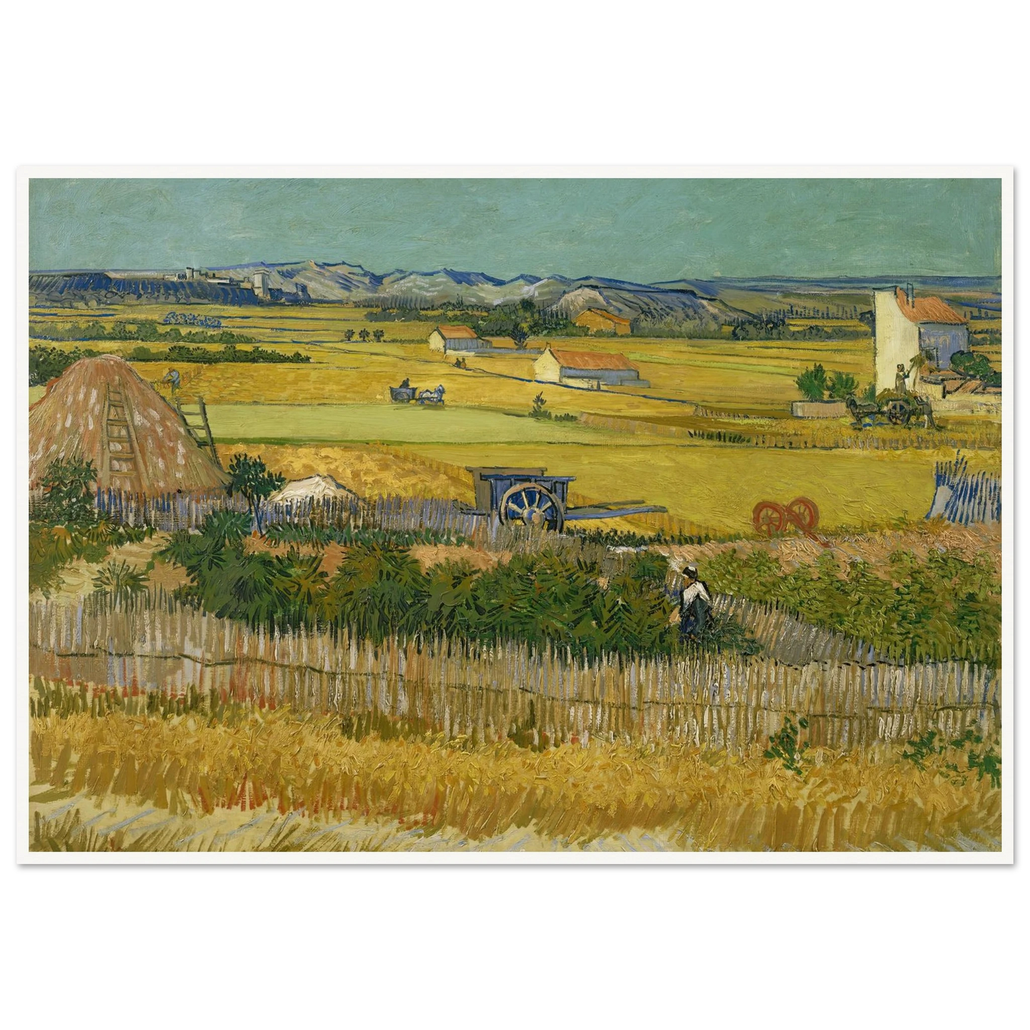 The harvest (1888) Art Print | Vincent van Gogh-Quipham Collections
