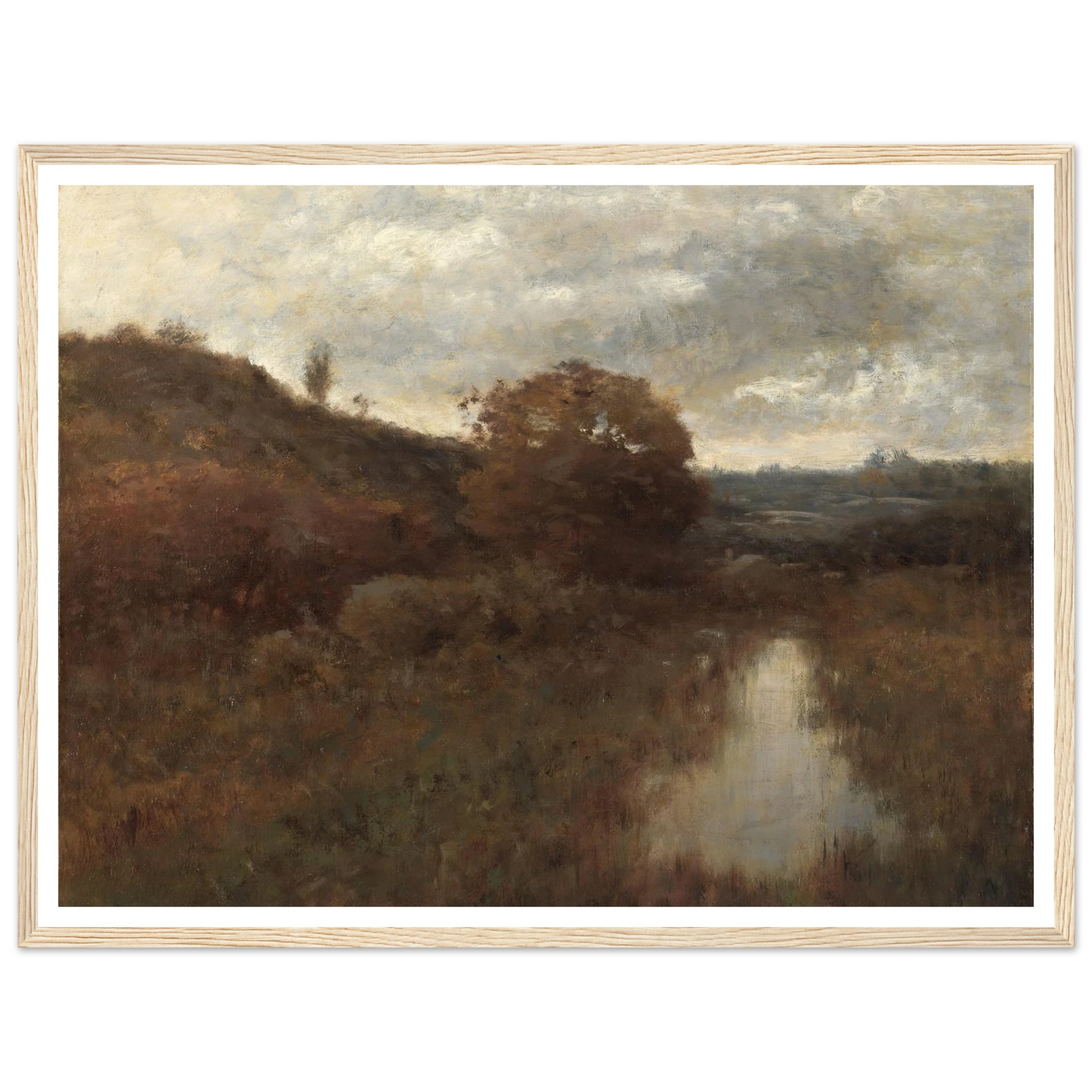 Autumn Landscape and Pool (1870s-1880s) Art Print | Alexander Helwig Wyant-Quipham Collections
