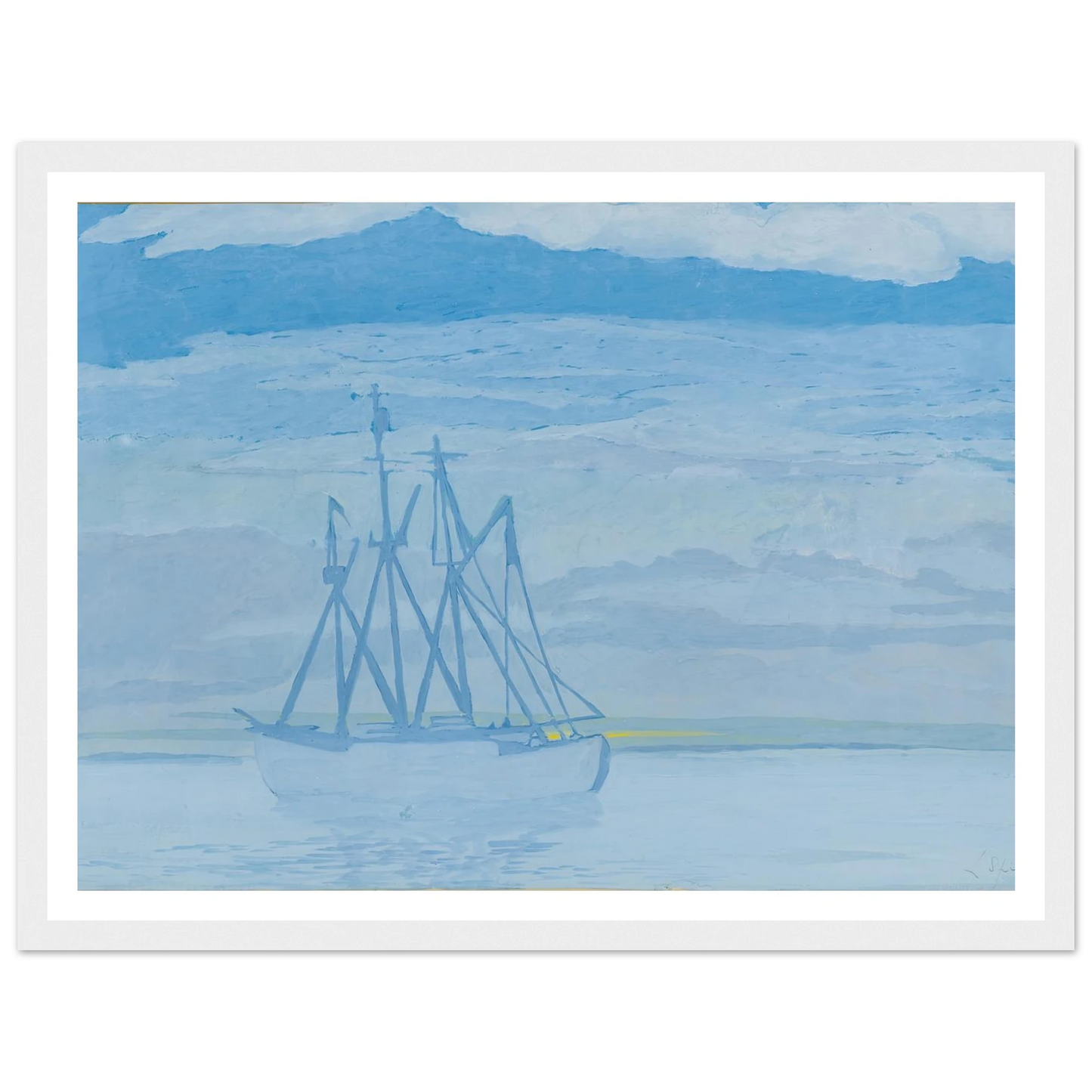 Chalutier sur la mer (1921) Art Print | Leon Spilliaert-Quipham Collections