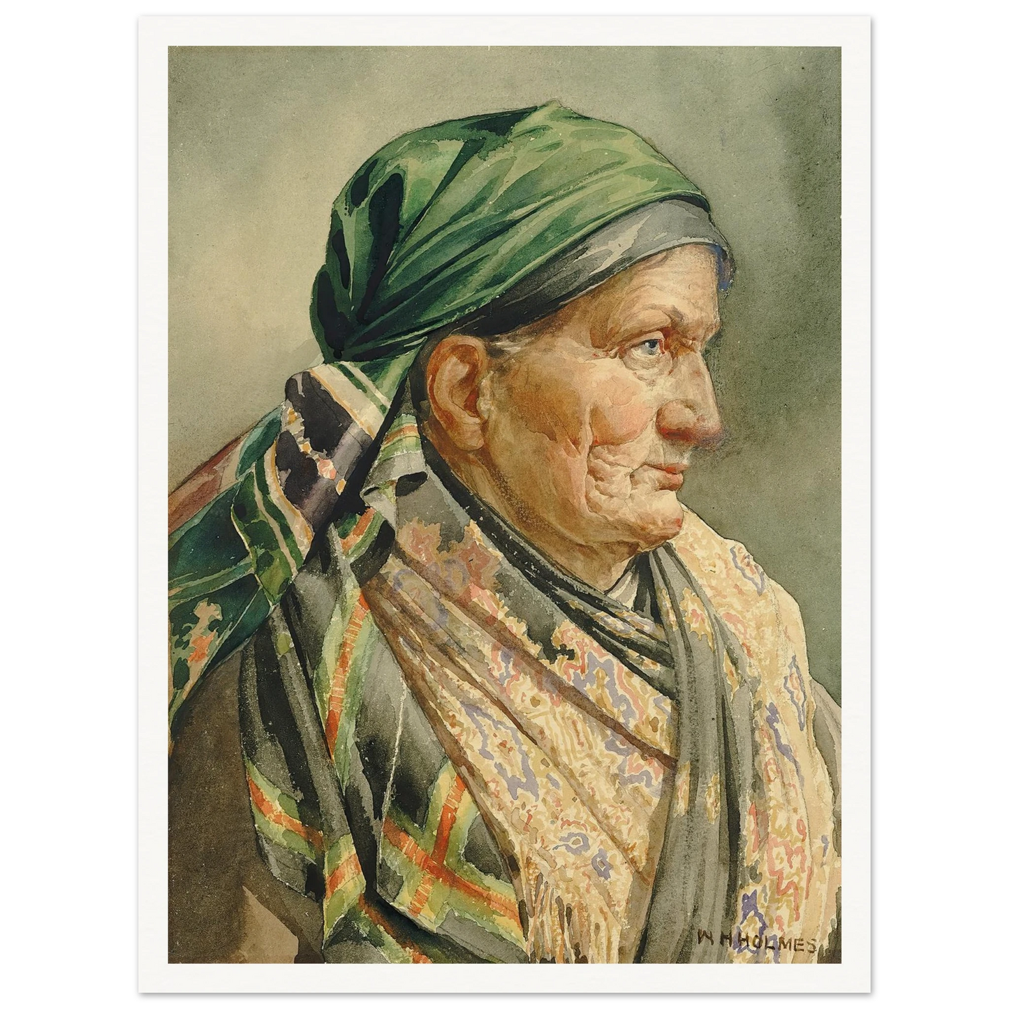 Munich Model (1880) Art Print | William Henry Holmes-Quipham Collections