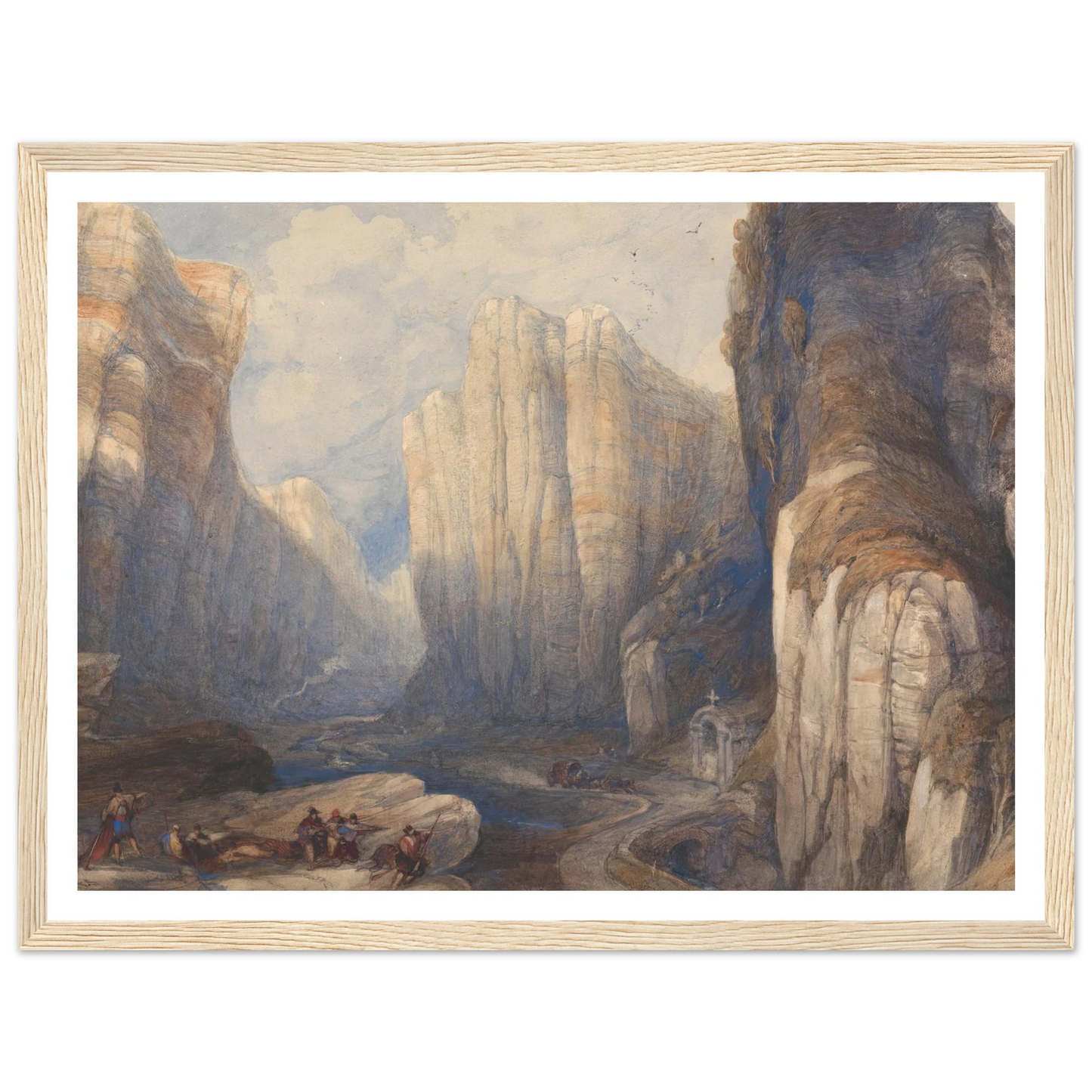 The Pass of Pancorbo, The Pyrenees Art Print | David Roberts-Quipham Collections
