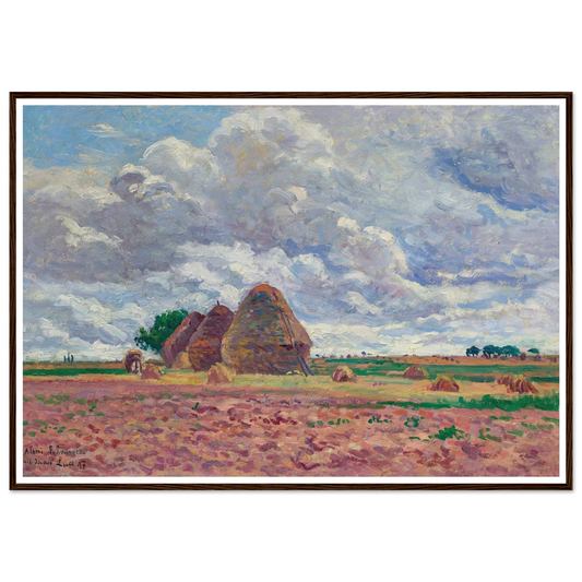 Éragny, Les Meules (1897) Art Print | Maximilien Luce-Quipham Collections