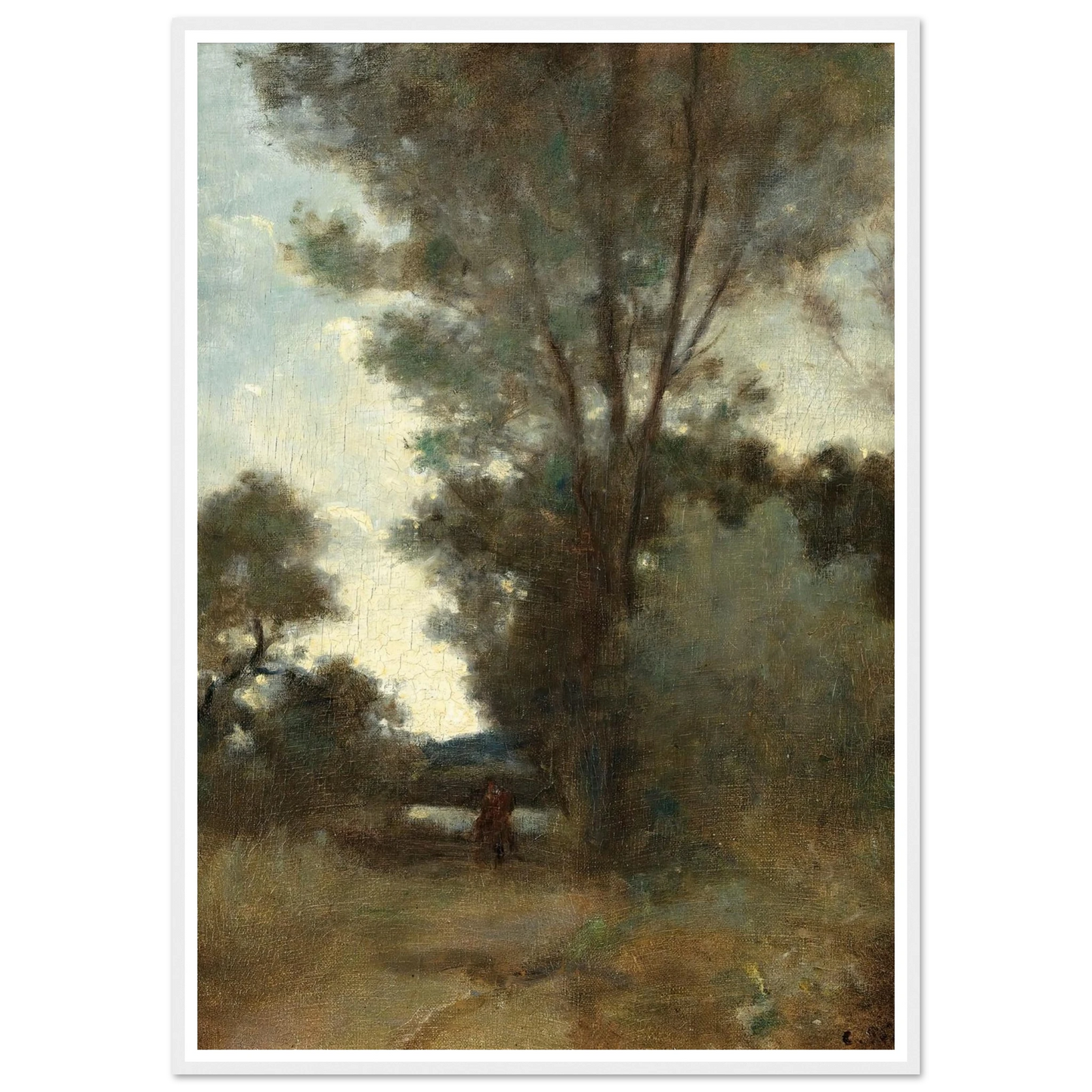 Cavalier À L’orée D’un Bois (circa 1859) Art Print | Camille Pissarro-Quipham Collections