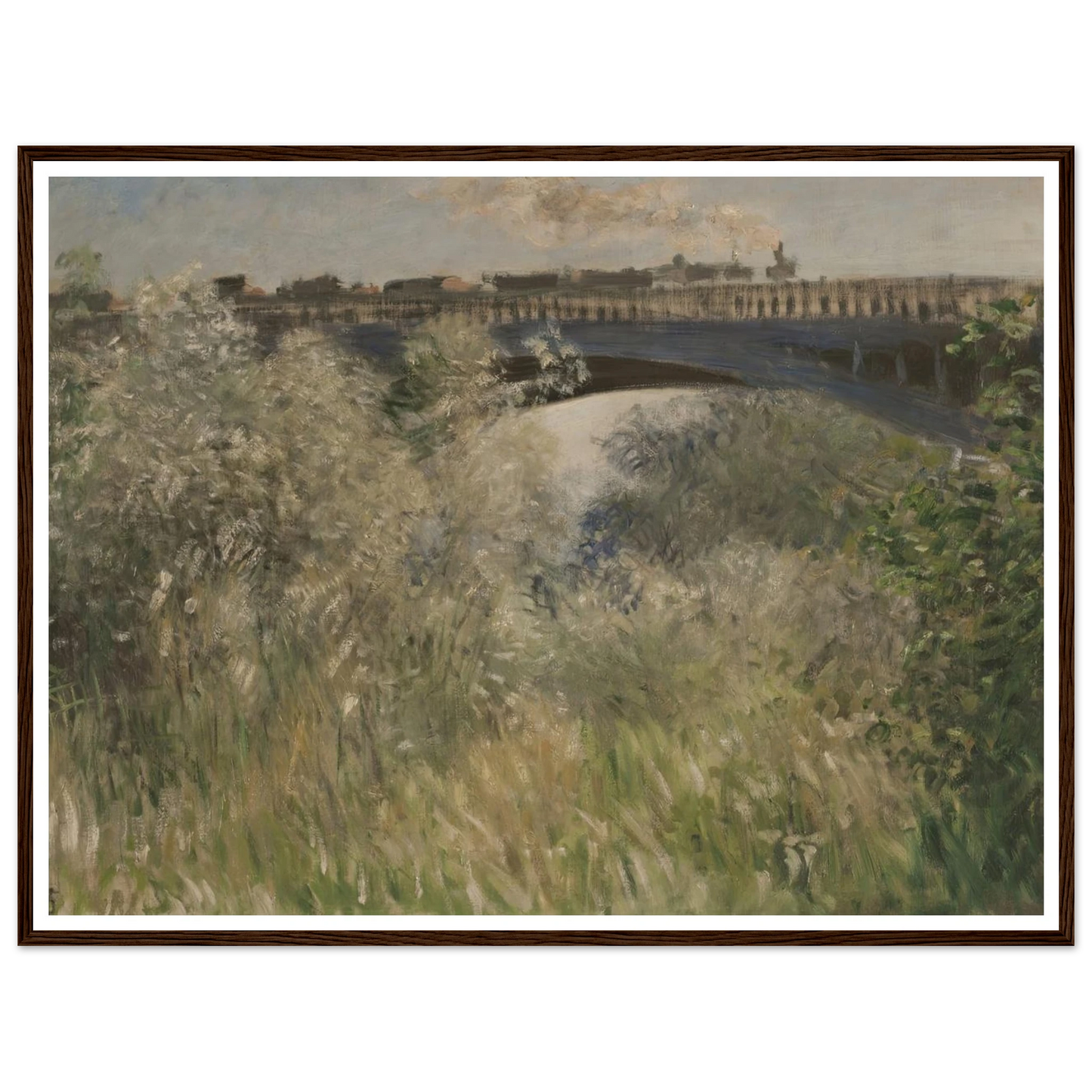 Le Pont d` Argenteuil (1875) Art Print | Claude Monet-Quipham Collections