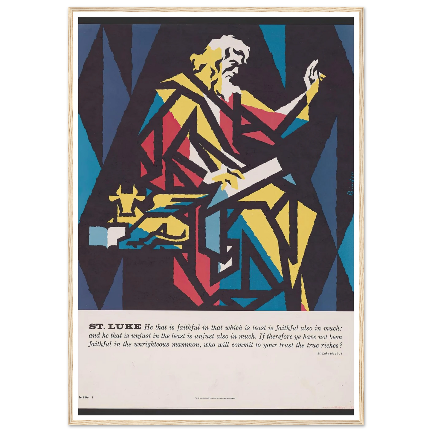 St. Luke (1962) Art Print | Joseph Binder-Quipham Collections
