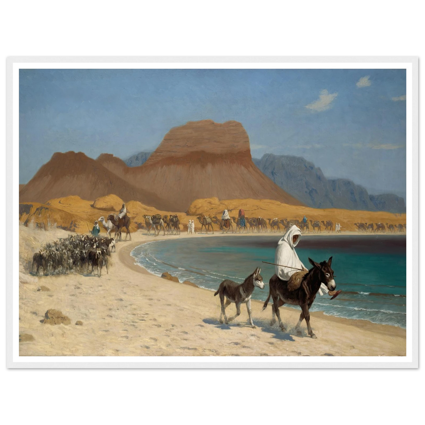 The Gulf of Aqaba (circa 1897) Art Print | Jean Leon Gerome-Quipham Collections