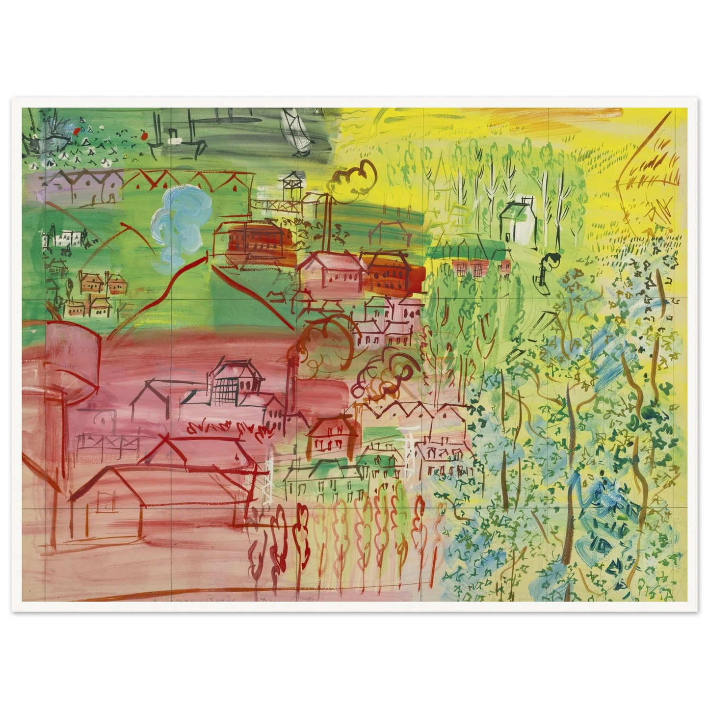 étude pour la fée electricité Art Print | Raoul Dufy-Quipham Collections