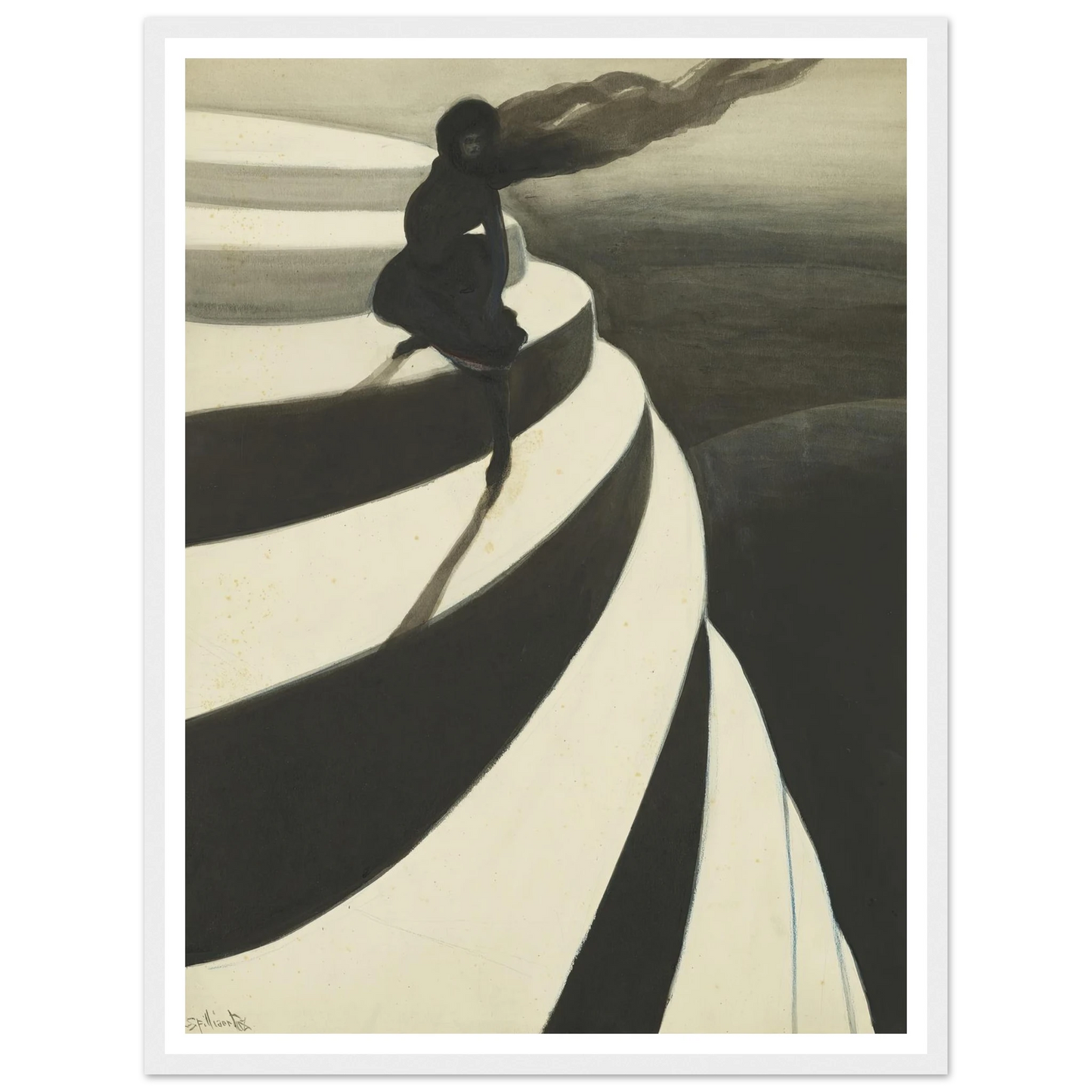 Vertigo (1908) Art Print | Leon Spilliaert-Quipham Collections