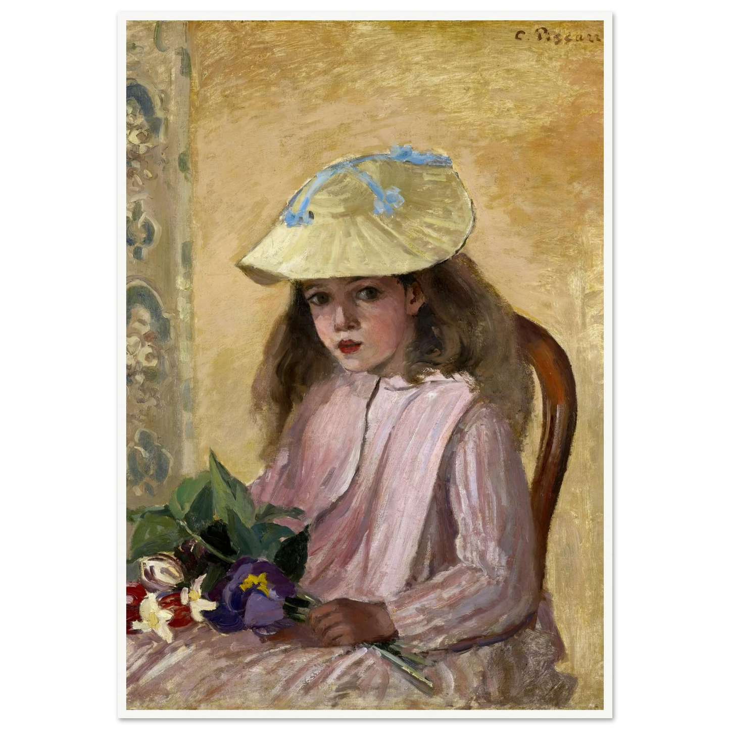 Portrait of the Artist’s Daughter (1872) Art Print | Camille Pissarro-Quipham Collections