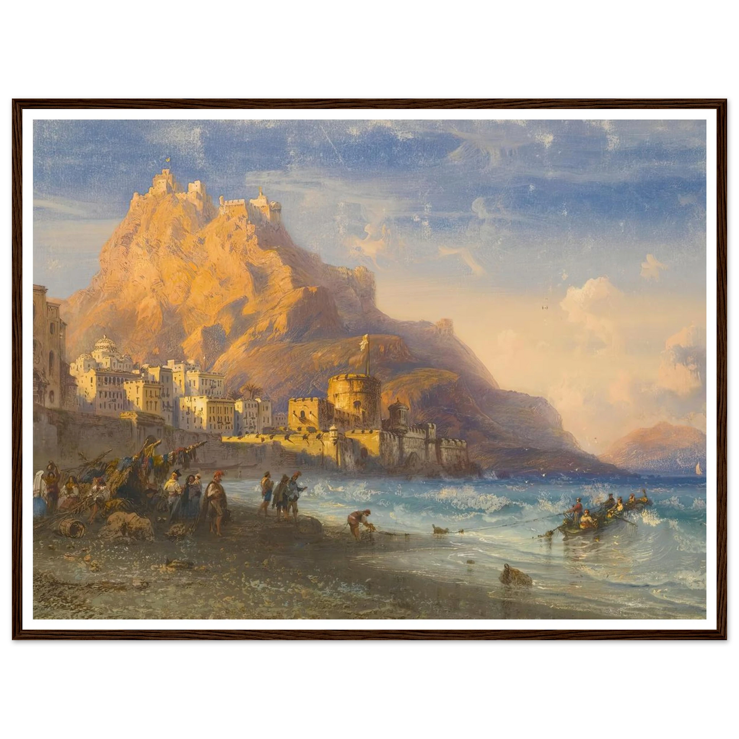 Coastal Landscape, Southern Italy Art Print | Carlo Bossoli-Quipham Collections
