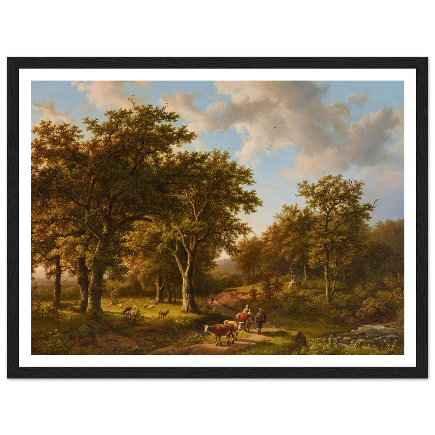 Waldlandschaft mit Hirten und Vieh Art Print | Barend Cornelis Koekkoek-Quipham Collections
