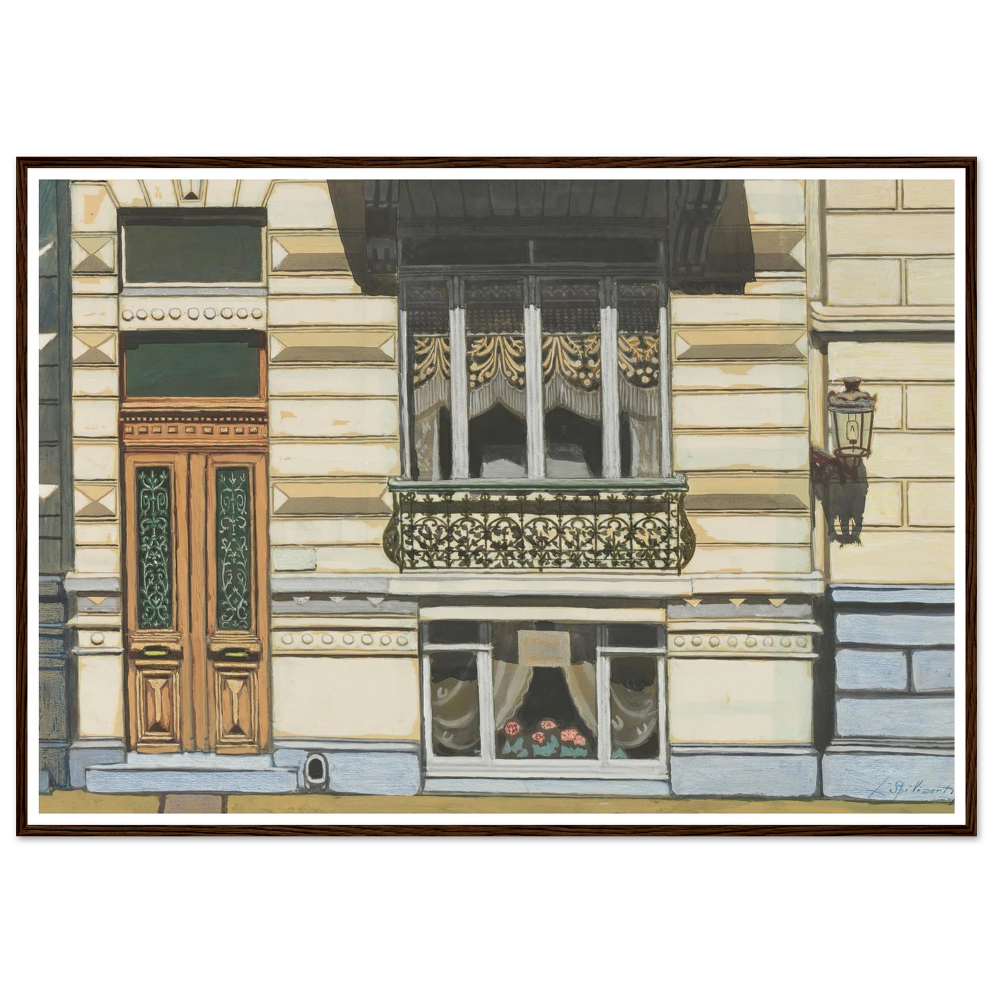 Huis in de Peter Benoitstraat, Oostende (1929) Art Print | Leon Spilliaert-Quipham Collections