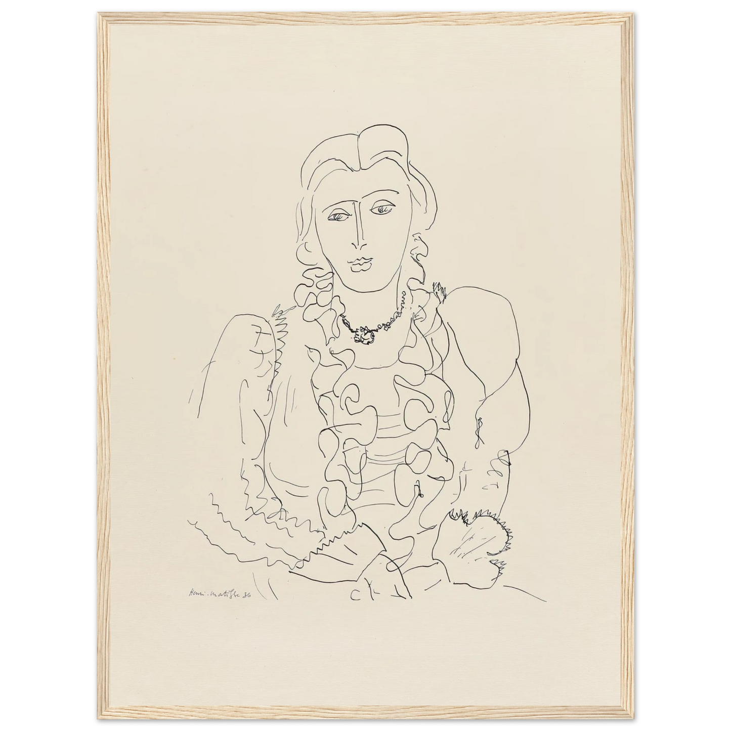 Sitzende Frau (1936) Art Print | Henri Matisse-Quipham Collections