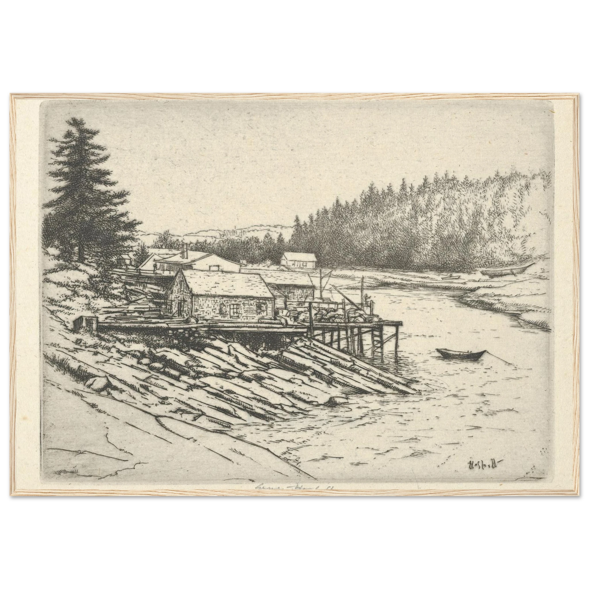 Carrying Place (1923) Art Print | Ernest Haskell-Quipham Collections