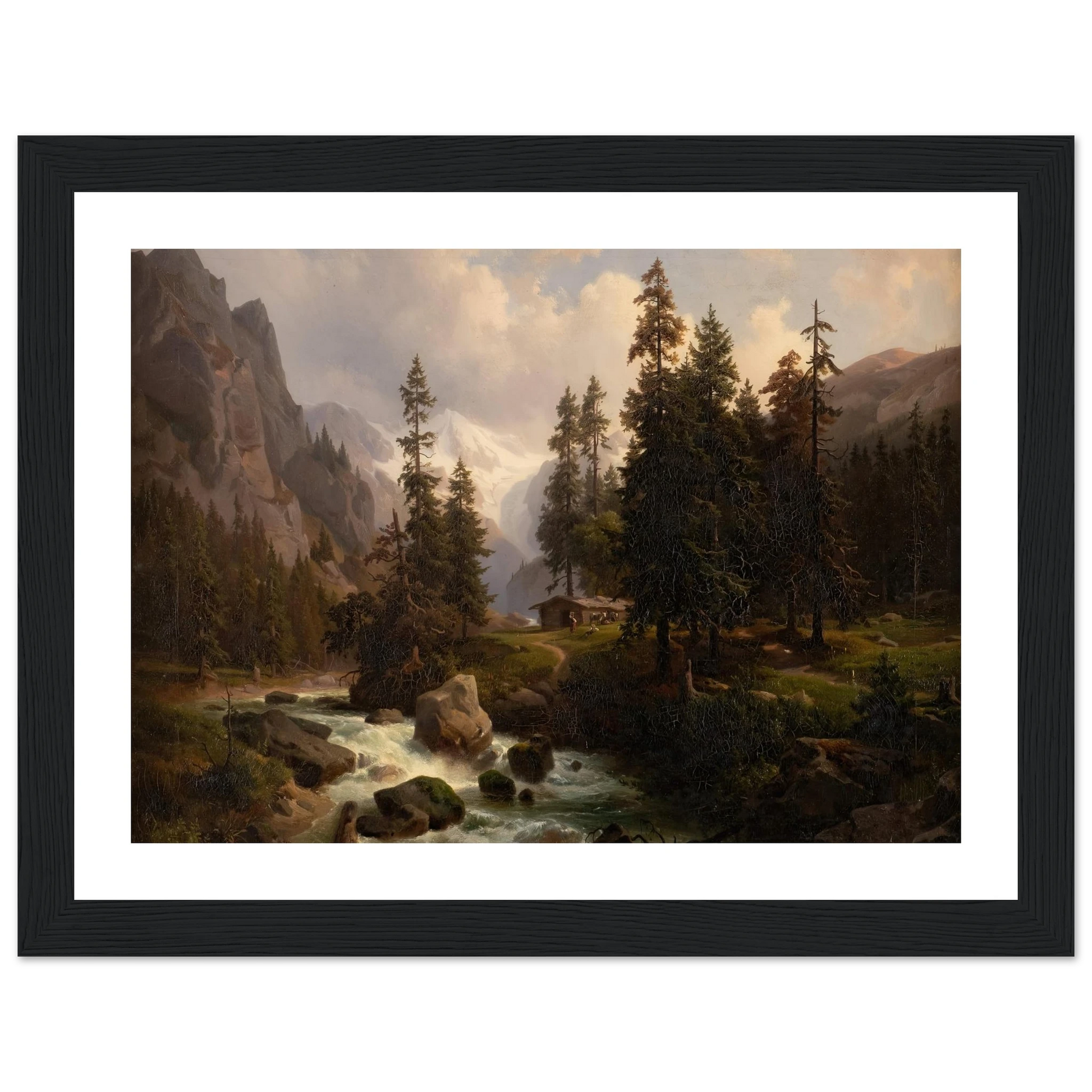 Dale in the High Alps at Gastein (1850) Art Print | August Behrendsen-Quipham Collections