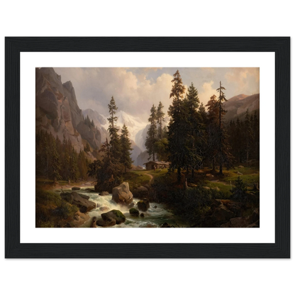 Dale in the High Alps at Gastein (1850) Art Print | August Behrendsen-Quipham Collections