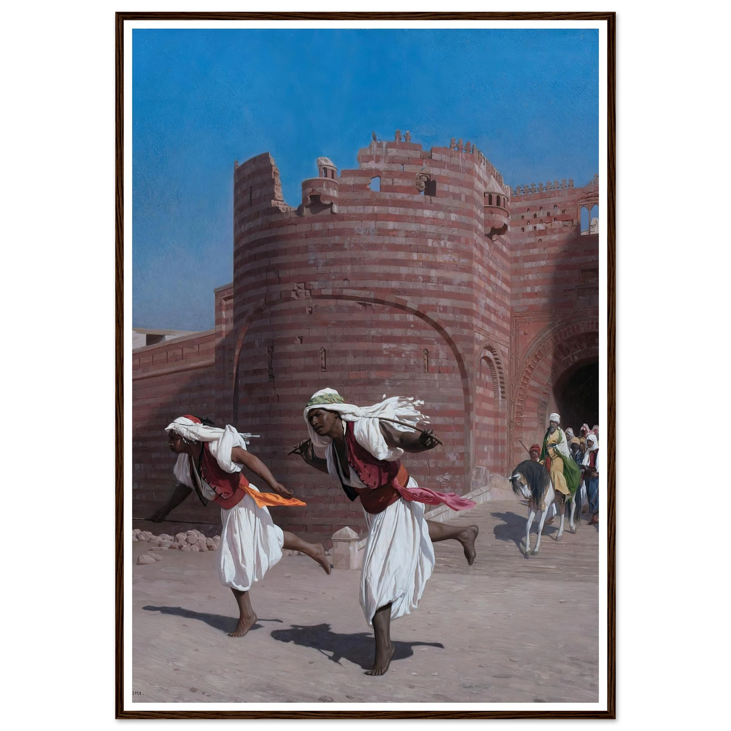 The runners of the Pasha (1867) Art Print | Jean Leon Gerome-Quipham Collections