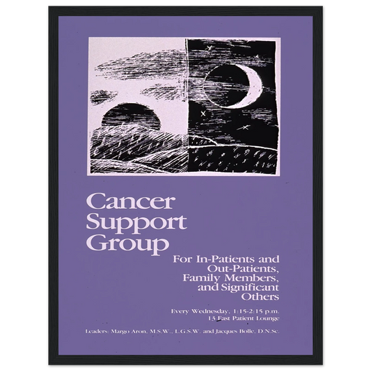 Cancer support group Art Print | National Institutes of Health - Framed Poster - 30x40 cm / 12x16″ - Black frame