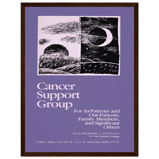 Cancer support group Art Print | National Institutes of Health - Framed Poster - 30x40 cm / 12x16″ - Black frame