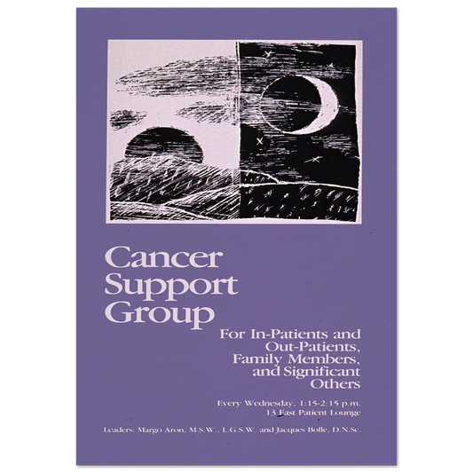 Cancer support group Art Print | National Institutes of Health - Framed Poster - 30x40 cm / 12x16″ - Black frame