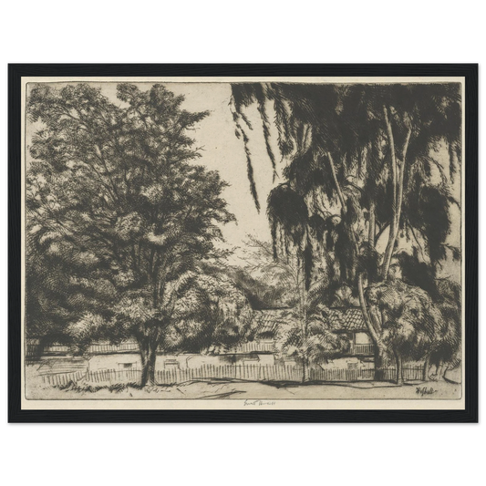 Castro House (1920) Art Print | Ernest Haskell - Framed Poster - 30x40 cm / 12x16″ - Black frame