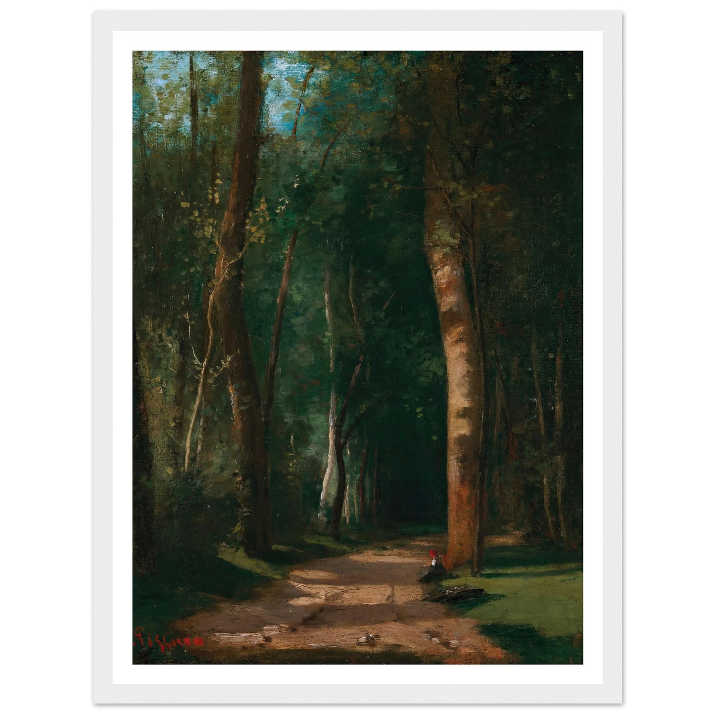 Allée Dans Une Fôret Art Print | Camille Pissarro-Quipham Collections