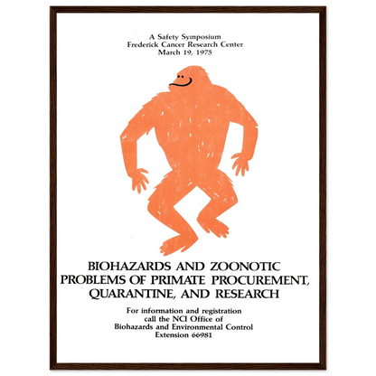 Biohazards and zoonotic problems of primate procurement, quarantine, and research (1975) Art Print | National Institutes of Health-Quipham Collections
