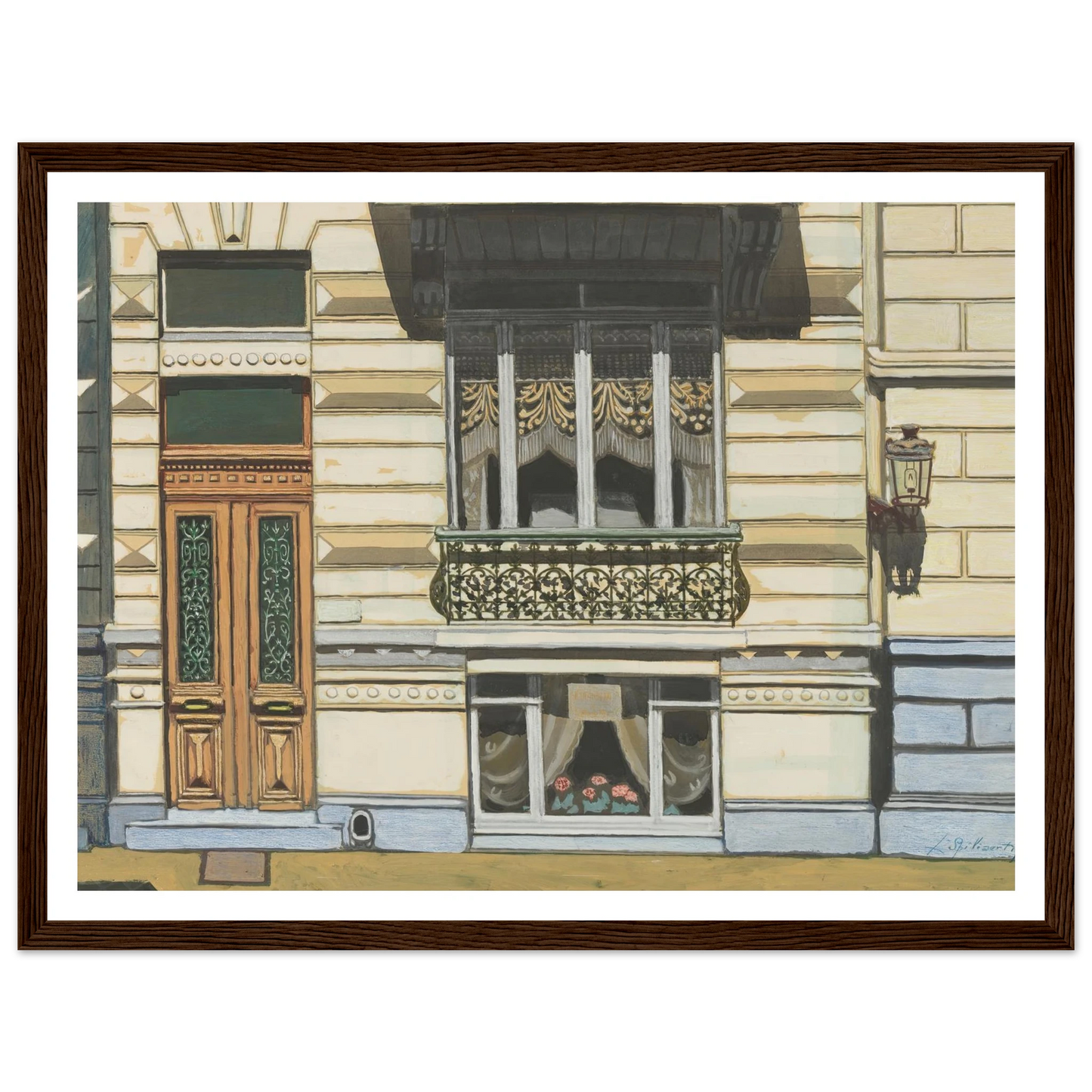 Huis in de Peter Benoitstraat, Oostende (1929) Art Print | Leon Spilliaert-Quipham Collections