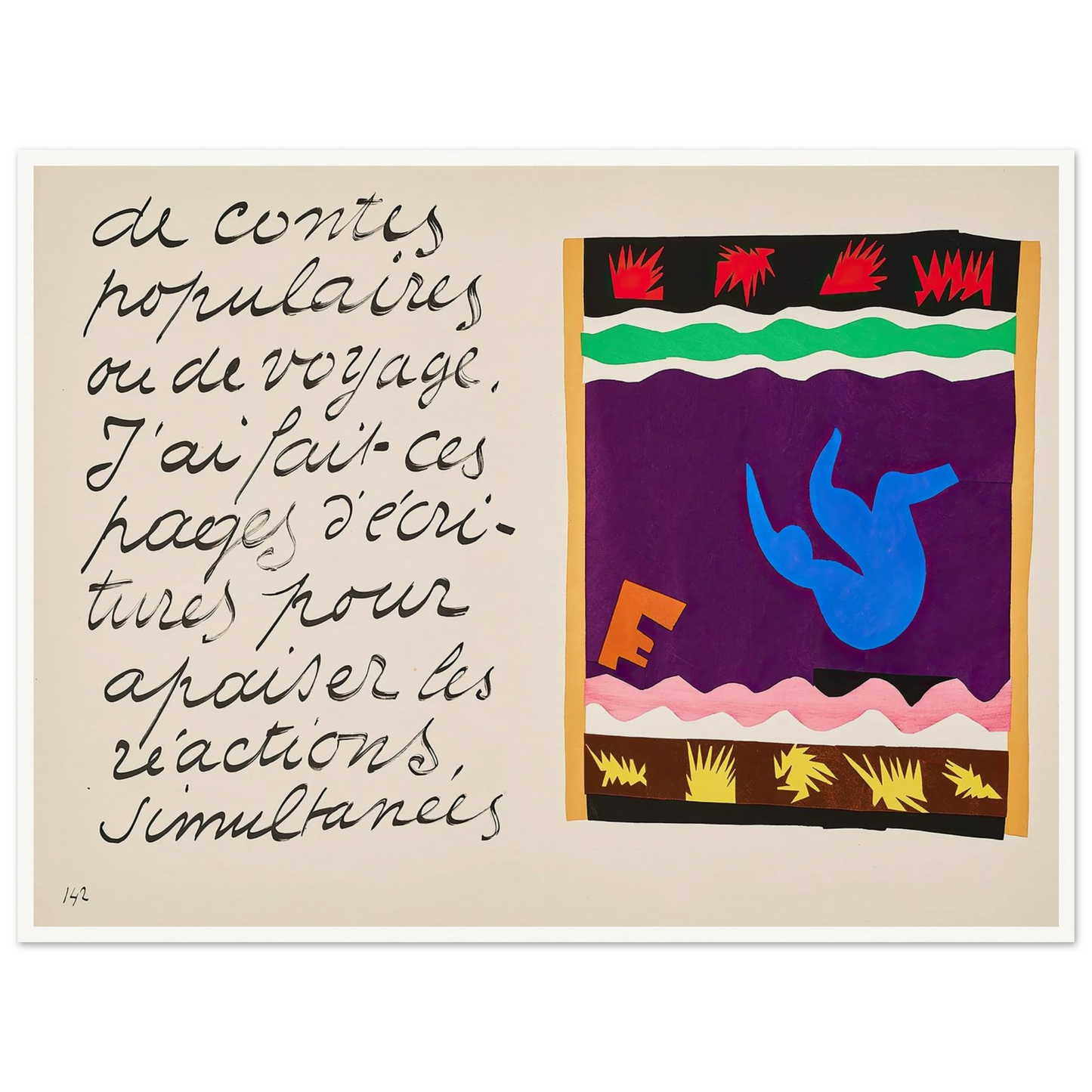 The toboggan (1947) Art Print | Henri Matisse-Quipham Collections
