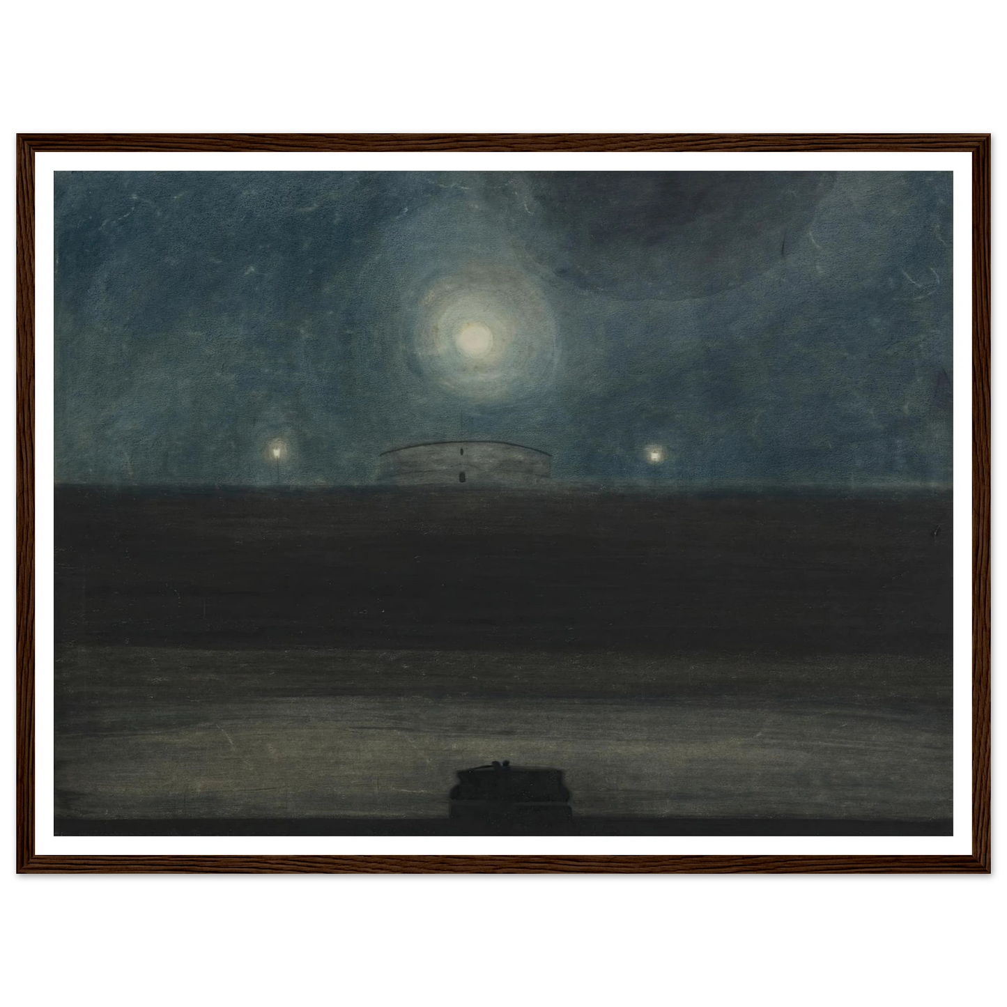 Strand met maan (1908) Art Print | Leon Spilliaert-Quipham Collections